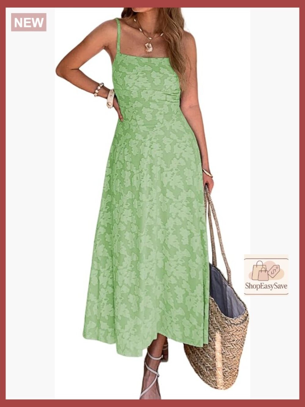 Floral Maxi Dress Elegant Spaghetti Strap A-Line Summer Resort Wear